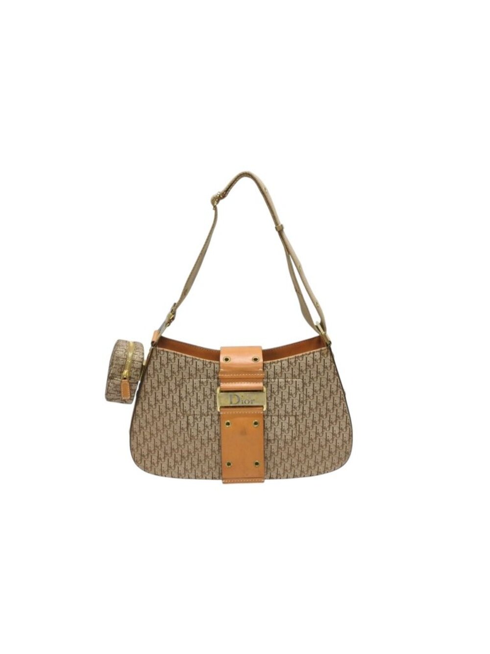 Dior Bag Street Chic Trotter Line Beige Brown Gold